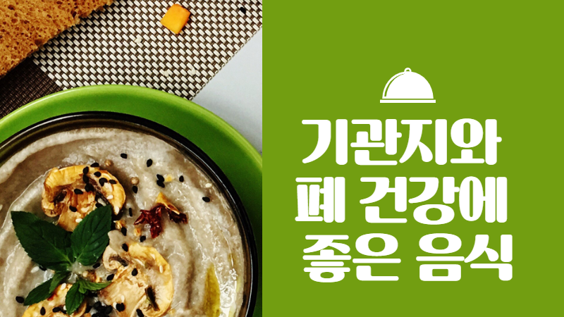 기관지와 폐 건강에 좋은 음식