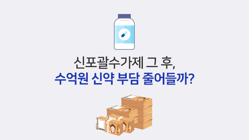 신포괄수가제 그 후, 수억원 신약 부담 줄어들까?