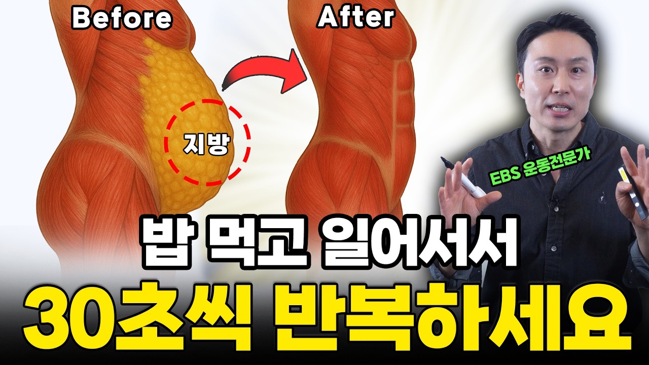 [2월5일]밥 먹고 일어서서 30초씩 반복하세요