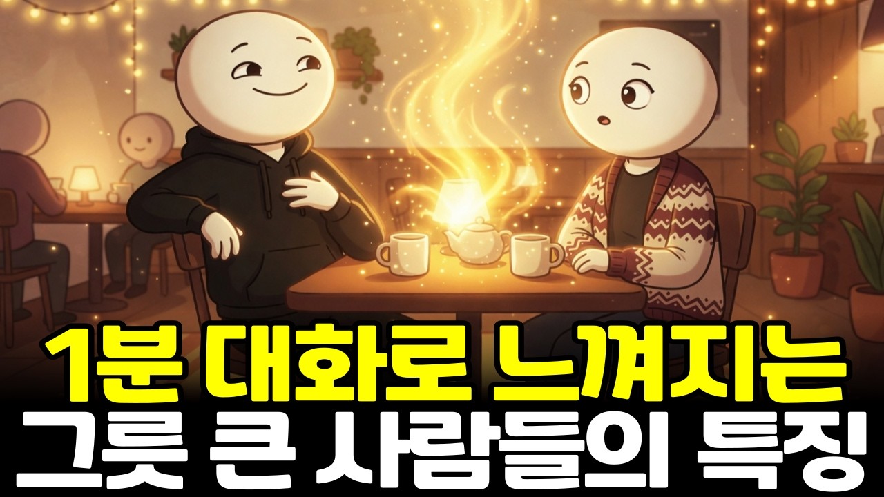 [5월 22일]1분 대화로 느껴지는 그릇 큰 사람들의 특징